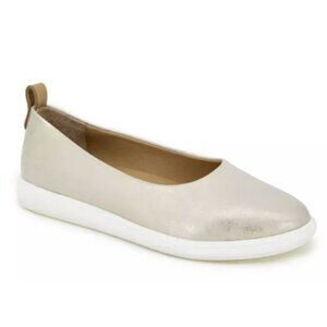 Gentle Souls Kenneth Cole Bella Slip-On Flats Metallic Leather Size 9 NWB $179